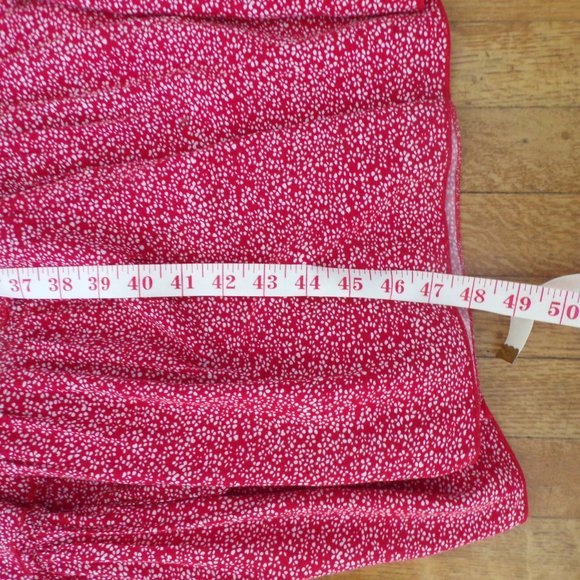 Red Tiered Maxi Dress - Picture 4 of 5